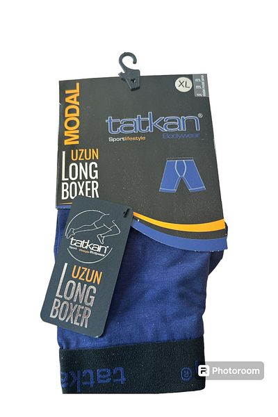 tatkan Ανδρικά Long Leg Lycra Boxers - Συσκευασία των 6