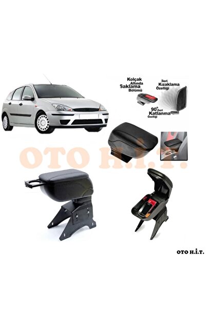 OTO H.İ.T. Ford Focus 1 Uyumlu Kol Dayama Ve Kolçak Sürgülü Bardaklıklı Ayarl...