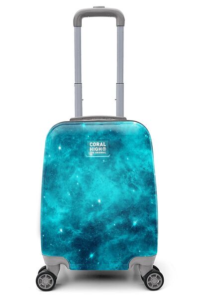 Coral High Renkli Desenli Mini Kabin Boy Valiz (40cm) 16768