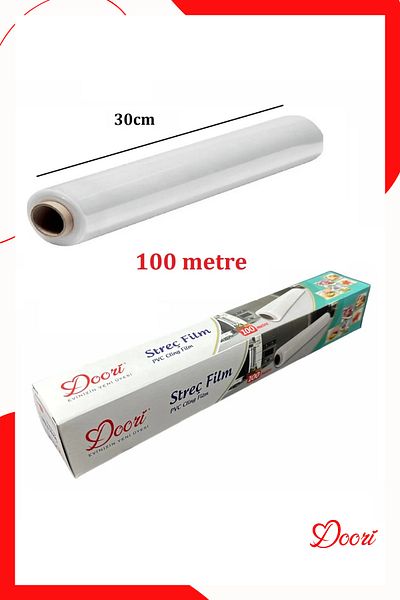 Doori Food Cling Film Cling Film Boxed 30cm X 100meter Food Freshness Protection Cling Film Roll 1 Piece