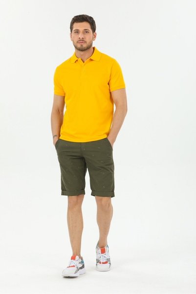 Wise Tricou cu guler polo pentru bărbați, croială normală, țesătură 100% bumbac, tip piqué