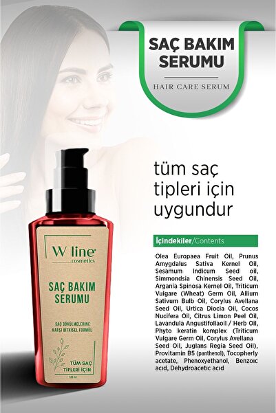 wline Saç Dökülmesine Karşı Collagen Şampuan - Saç Bakım Serumu - Keratinli Kolay Tarama Spreyi