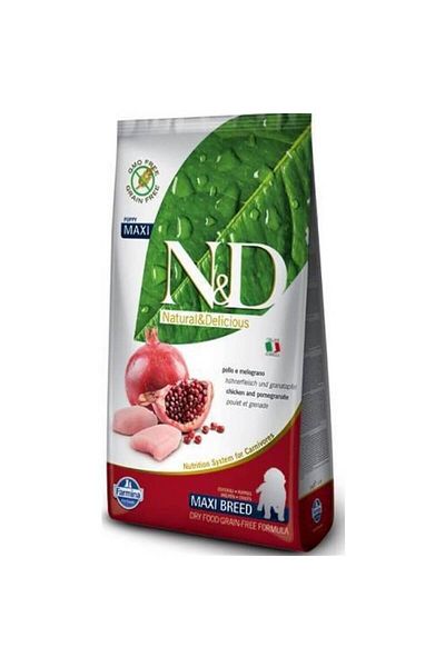 N&D 12kg Puppy Grain Free Chicken Meat Pomegranate Dog Food