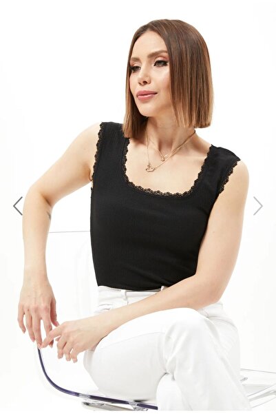 Alegante Black Lace Women's Athlete Blouse - Casual Stylish Design