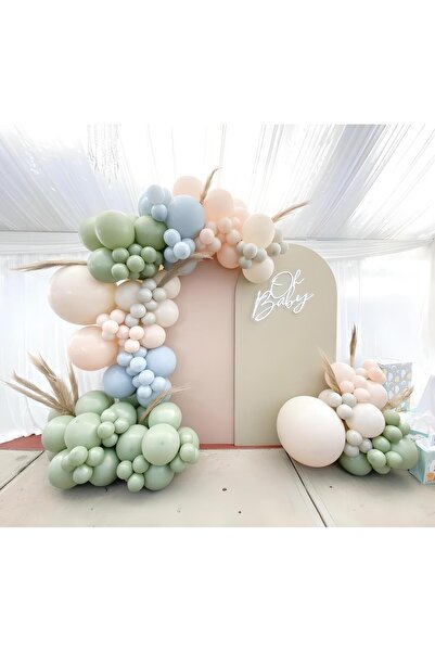 Gold Center Parti Setim^^ Okaliptus* Macaron Mavi* Macaron Somon* Sütlü Kahve...