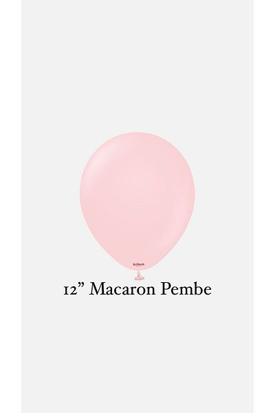 Parti Setim ^^ 12 Inch Macaron Pink Colored 10-Piece Balloon Set, 12 Inch Pink Color 10-Piece Balloon