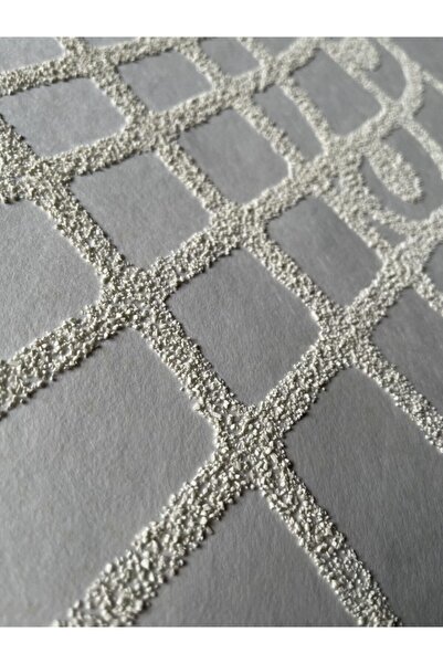 BAŞYAPI DİZAYN 3d Efektli Kırık Beyaz Boyanabilir Desenli Ithal Duvar Kağıdı (10M²)