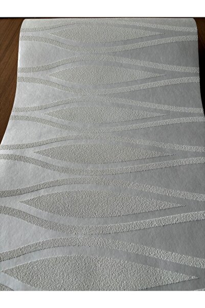 BAŞYAPI DİZAYN 3D Efektli Kırık Beyaz Boyanabilir Geometrik Desenli Ithal Duv...