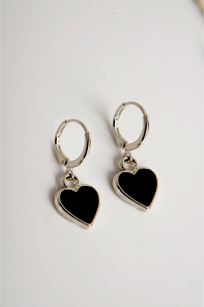 EUROMODA Pearl Necklace and Earring Set - Heart Design