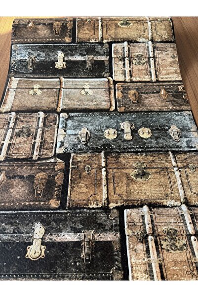 BAŞYAPI DİZAYN Sandık Desenli Vintage İthal Vinly Duvar Kağıdı (5m²)