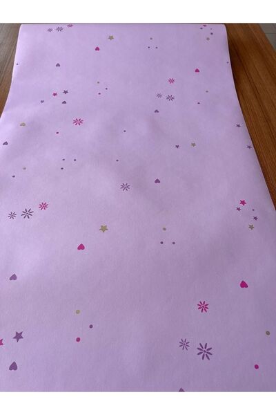 BAŞYAPI DİZAYN Pembe Desenli Çocuk-bebek Odası Ithal Duvar Kağıdı (5m²)