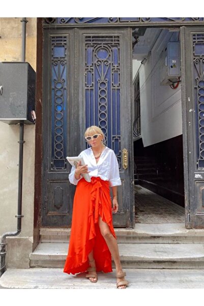 St boutique Nar Çiçeği Pareo Etek