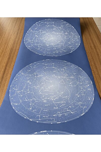 BAŞYAPI DİZAYN Yıldız Haritası Ithal Duvar Kağıdı (5m²)