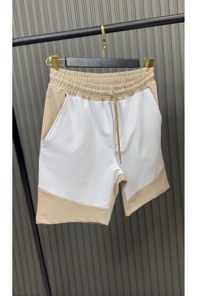NO 601 White-Beige Tech Men's Set