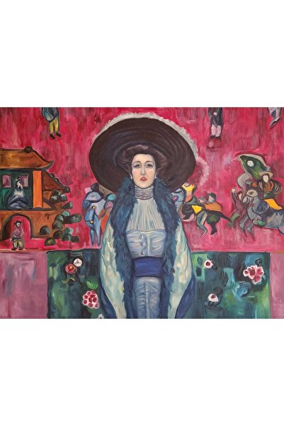 Sanat Markt Klimt Yağlı Boya Ofis Dekor Tablo- 60x80x4 cm duble tuval üzerine...