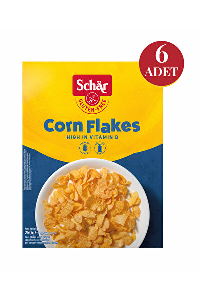 Schar Cornflakes Glutensiz Sade Mısır Gevreği! 250g (6 ADET)