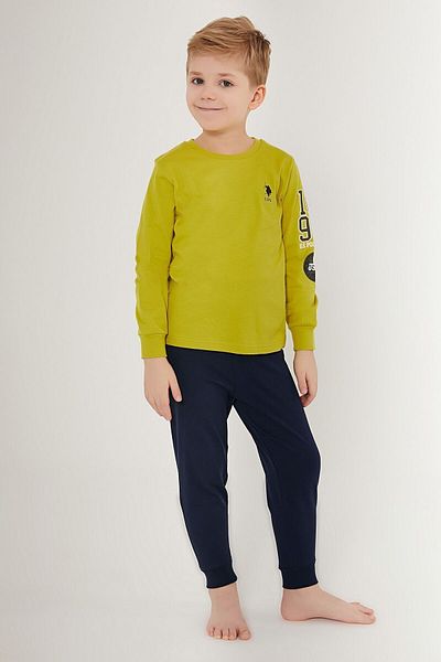 U.S. Polo Assn. BAZA. Polo Assn. US1522 Set de pijamale cu mânecă lungă cu licență pentru băieți