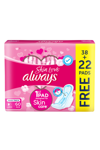 Always Skin Love Pads 60 Large Thick Pads