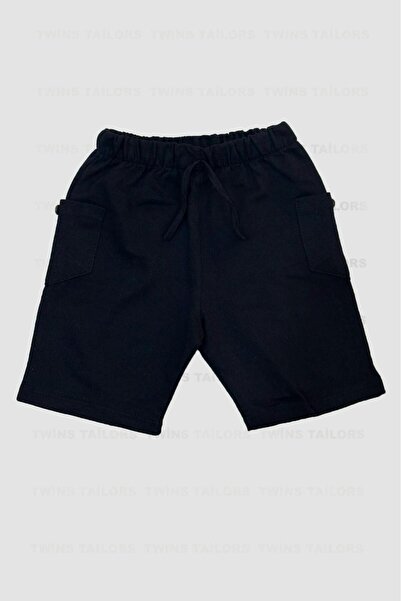 twins tailors Унісекс дитячі короткі сорти розчесані 3 пакети Saks Синій Чорний Сірий