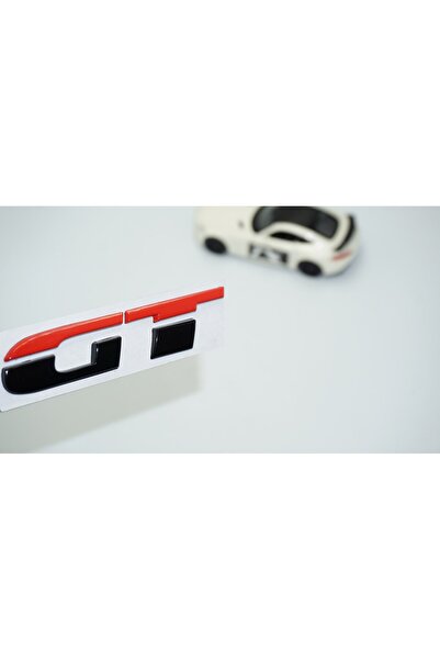 DK Tuning حقيبة أمتعة GT باللون الأسود والأحمر - شعار حروف الأمتعة ABS 3M ثلا...