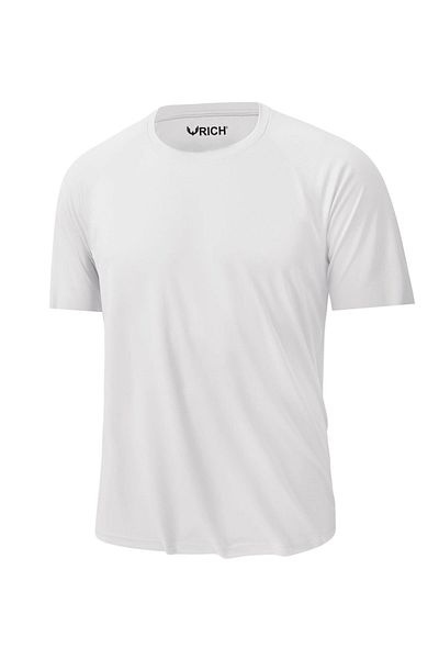 Rich Men's Slim Fit Sports T-Shirt - Pack of 3, 100% Cotton, Crew Neck, Short Sleeve