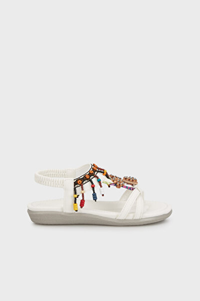 Guja Boncuk Detaylı Sandalet Kız Çocuk SANDALET 38924Y124