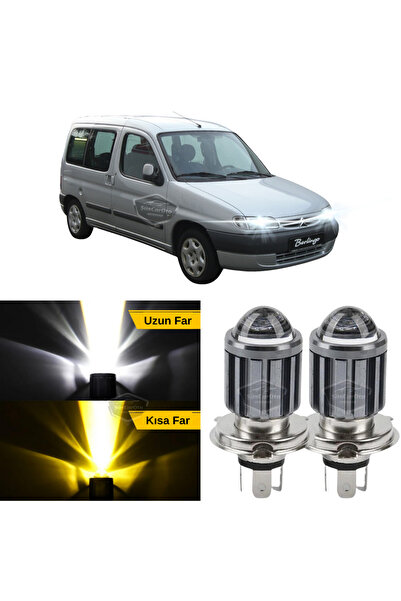 ŞüsCarOto Aksesuar Citroen Berlingo Mk1 1996-2008 Uyumlu Mercekli Far Ampulü ...