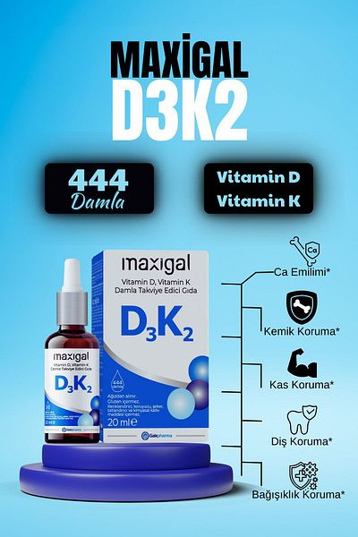 Maxigal 20 ml Vitamin D3 K2 Drops