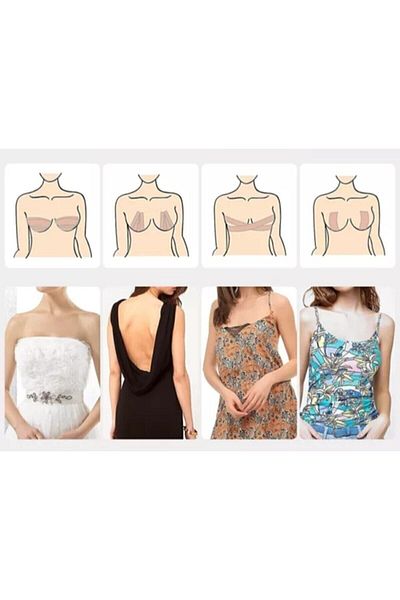 Beauty Box Sâni strânși 7,5 cm*5 m Culoarea pielii Bandă pentru sâni rezistentă la apă Bandă pentru sâni Bandă pentru kineziologie