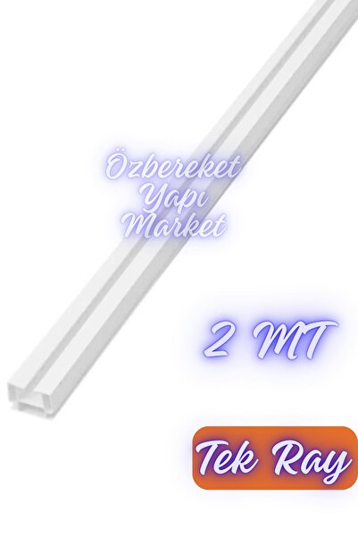 özbereketyapimarket Tekli Korniş 1 Raylı 2 Metre Perde Rayı Tek Raylı Korniş ...