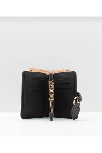 FİASHOP Zippered Women's Money Wallet - With Coin and Cash Detail