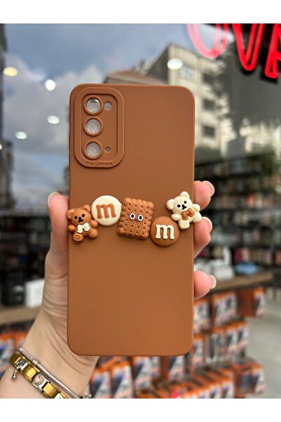 OVADA Samsung Galaxy S20 Uyumlu Kamera Korumalı 3D Ayıcıklı Silikon Kılıf