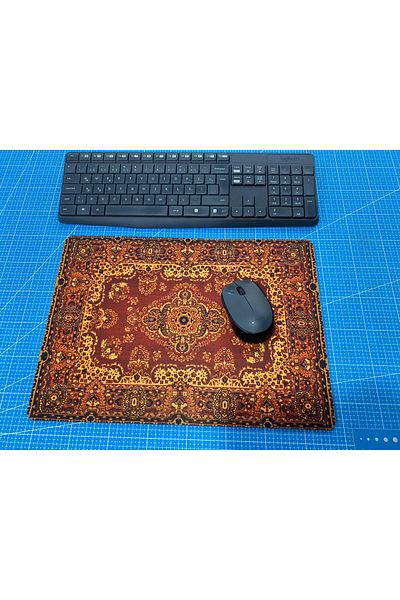 rakkun shop لوحة ماوس مطبوعة بنمط سجادة متوسطة الحجم - 28x40 سم