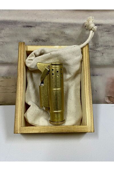 PROMISE Marka Eskitme Model Benzinli Sarı Renk Isme Özel Çakmak