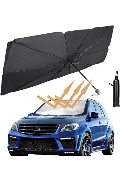 Hediye Rüzgarı Ön Cam Güneş Tentesi, Katlanabilir Şemsiye, Araba Güneşliği, Ön Cam İçin