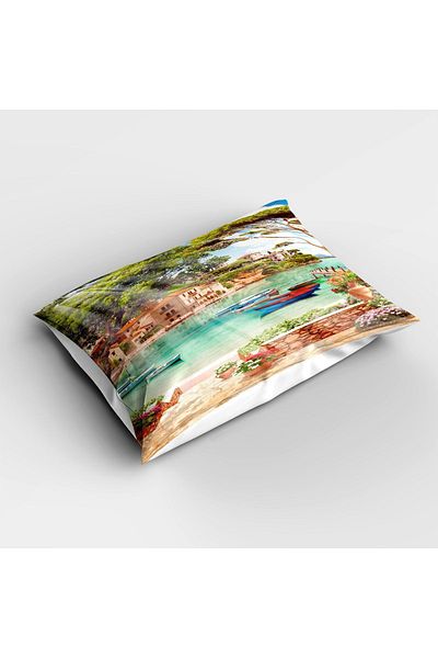 Else Dekor Seaside Scenery Patterned - Digital Printed Single Children's Bed Set