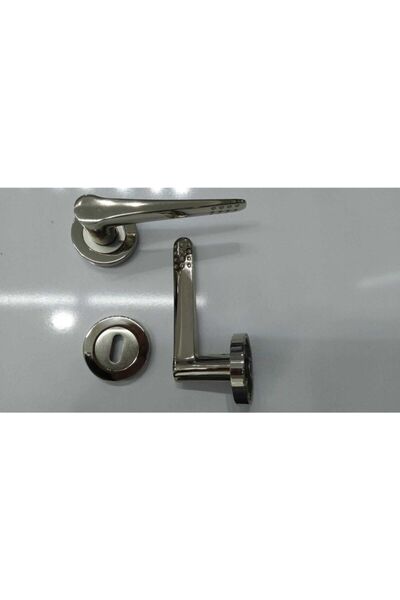 Yüksel Pera Nikel Saten Rozetli Kapı Kolu