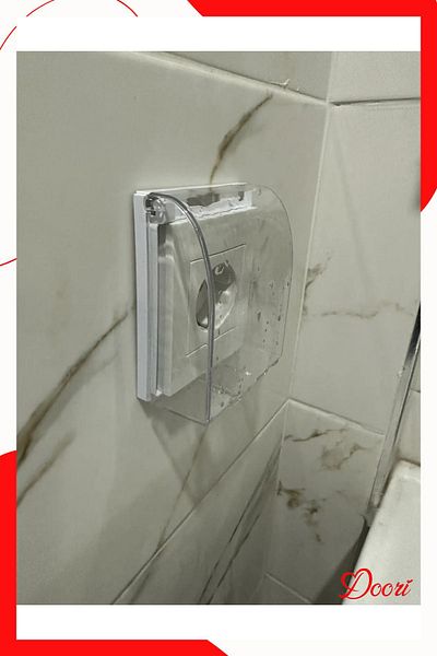 Doori Socket Cover Bathroom Sink Wet Socket Protection Cover Water-Protective Cover is Opened and ClosedUnder Socket