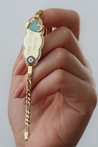 Silvano Jewelry 925 Ayar Gümüş Isimli Bebek-çocuk Bulut Bileklik