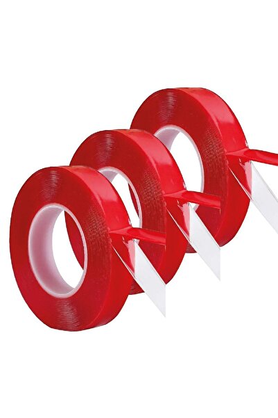 Teknoband Silikonlu Çift Taraflı Montaj Bandı 18mm X 2mt 18*2 ( 3 Adet )