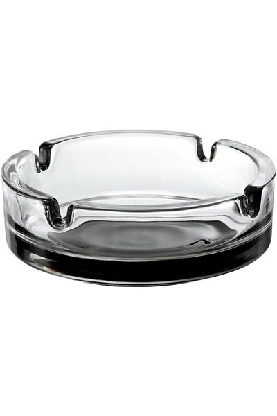 Paşabahçe 2 Pieces Black Based Glass Ashtray 11cm