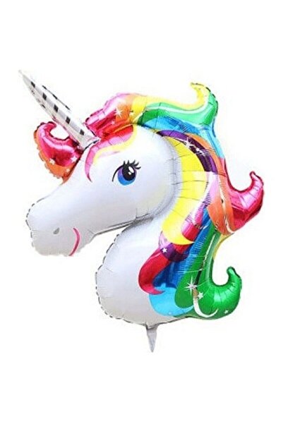 Onay Store Unicorn Dev Folyo Balon Gökkuşağı Balon - Doğum Günü Parti Seti Ma...