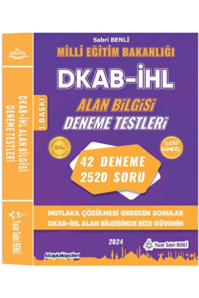 Elif Kitabevi DKAB İHL ÖABT DENEME TESTLERİ Din Kültürü ve Ahlak Bilgisi Öğretmenliği Sabri BENLİ 388 Sayfa
