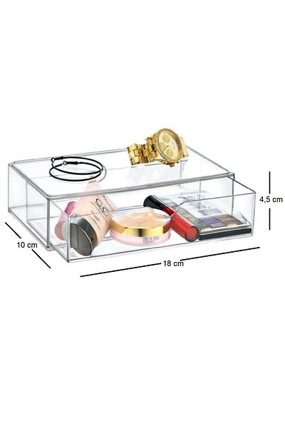Onay Store 2 τεμαχίων Jewelry Makeup Organizer Μικρό Συρτάρι Organizer