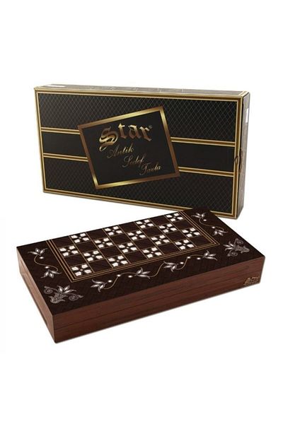 Onay Store Antique Mother of Pearl Backgammon Tulip Large Size Backgammon - Large Size Backgammon - Luxury Polished Backgammon - Elite Backgammon Set