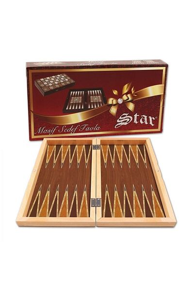 Onay Store Solid Walnut Backgammon Large Size Backgammon - 1st Quality Large Size Backgammon - Luxury Polished Backgammon - Elite Backgammon Set