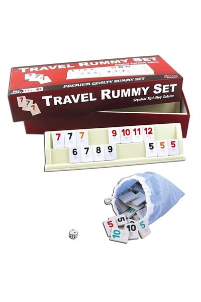Onay Store Portable Okey Set with Plastic Box (travel Rummy Set)