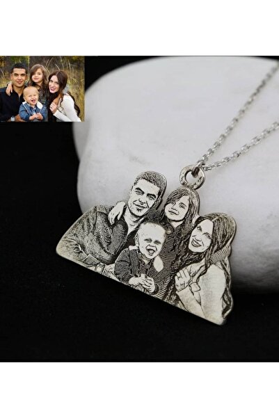 GÜMÜŞ Resimli Özel 925 Ayar Kaplama Kolye