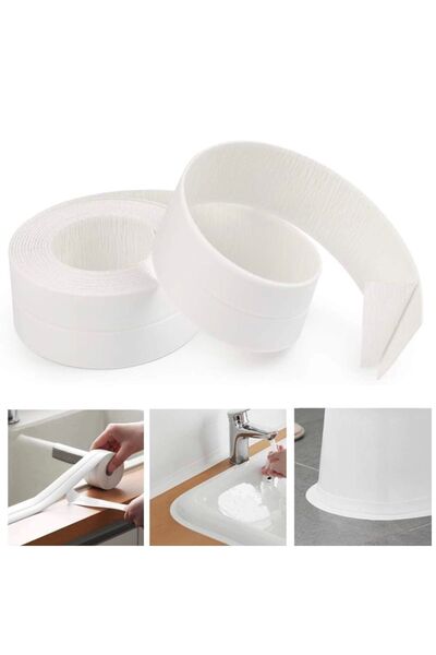Yenigeldi Pratik Su Sızdırmaz Geçirmez Bant Lavabo Küvet Kenar Bandı Küvet Du...