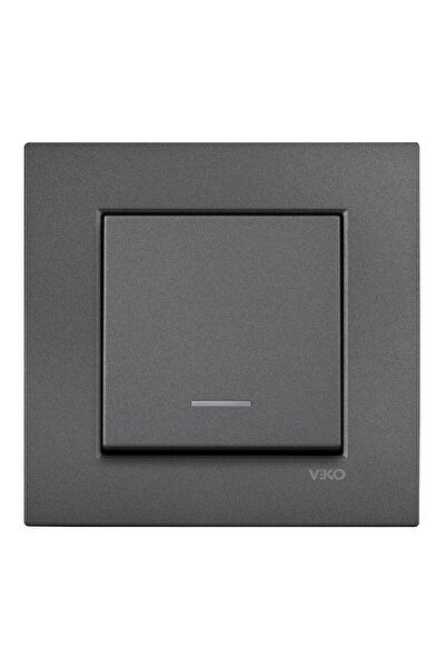 VİKO Artline Novella Füme Işıklı Anahtar